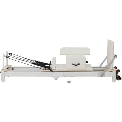 Pro Aluminum Alloy Frame White Foldable Pilates Reformer