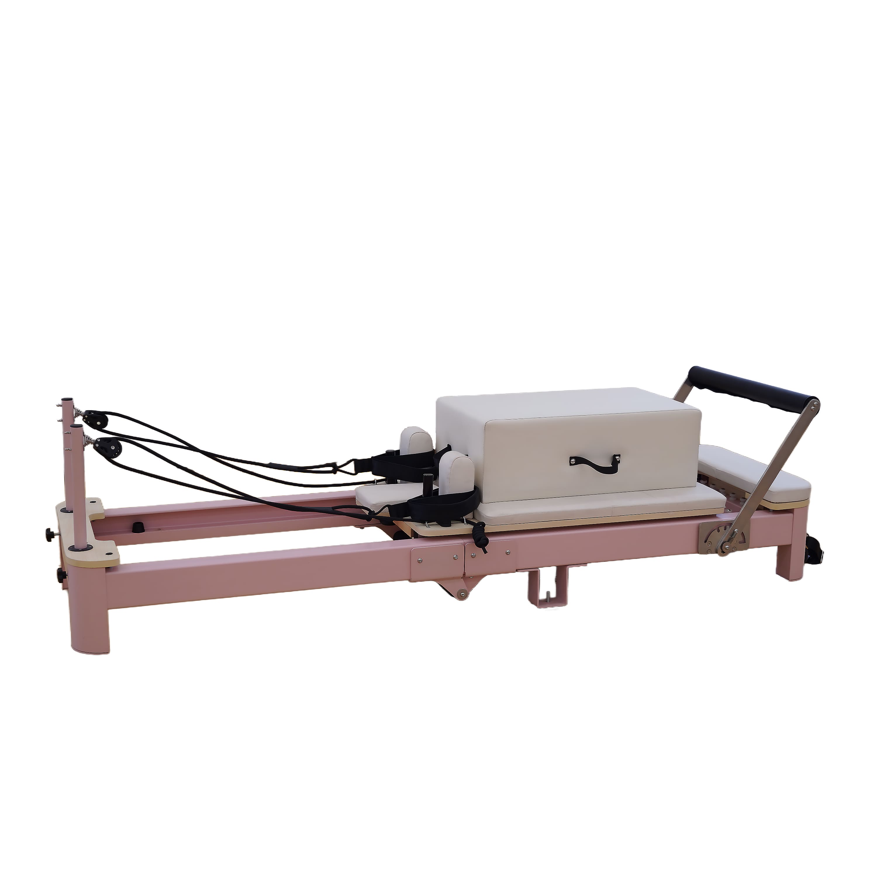 Aluminum Folding Pink Pilates Reformer 