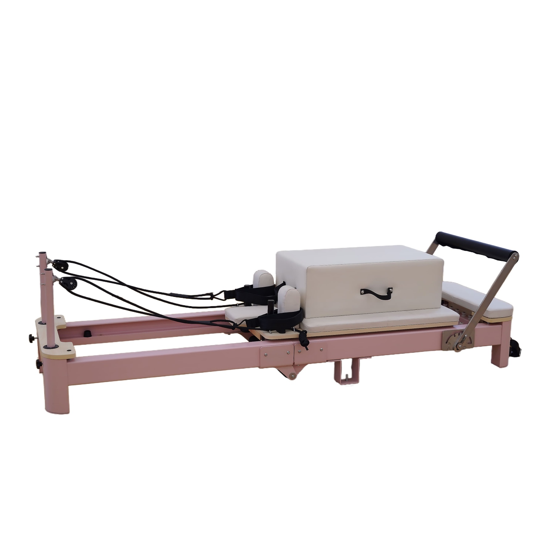 Aluminum Folding Pink Pilates Reformer 
