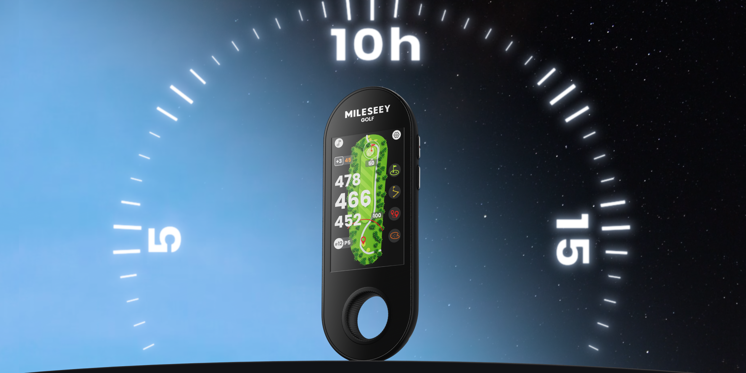 GeneSonic Go showing 15-hour battery life