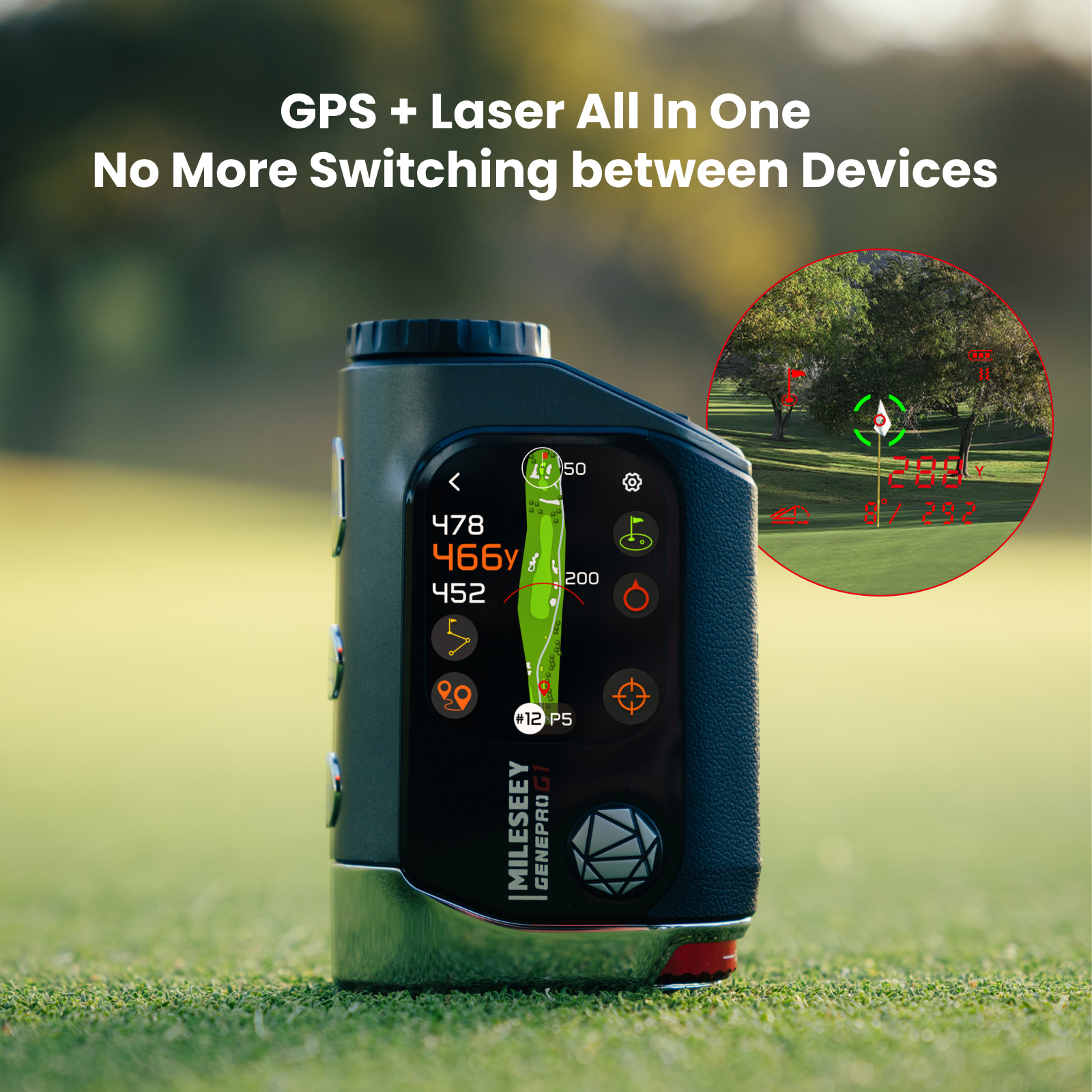 GenePro G1 Laser & GPS Rangefinder – Mileseey Golf