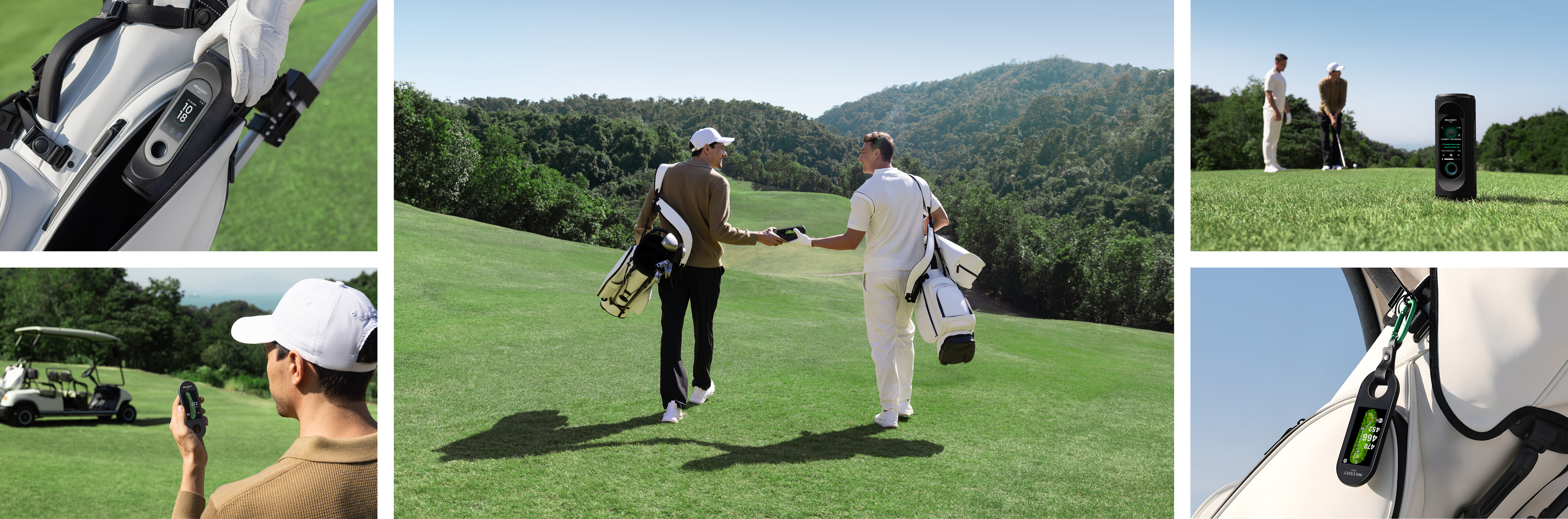GenePro G1 Touchscreen & GPS Rangefinder on the golf course