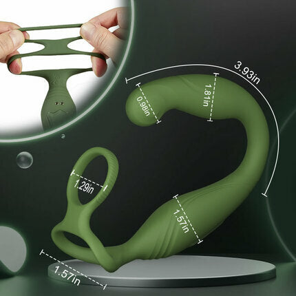 Warrior - C-Shaped 10 Swinging Vibrations Prostate Massager for Men Couple Gay-ENJOY