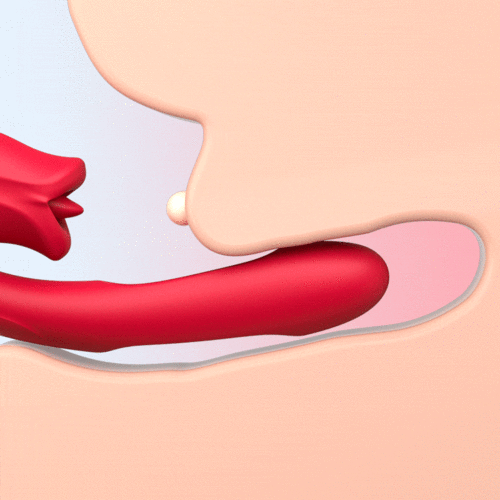 Enjoy S*X-Shaped Biting G Spot Soother with Vibration & Flapping-ENJOY