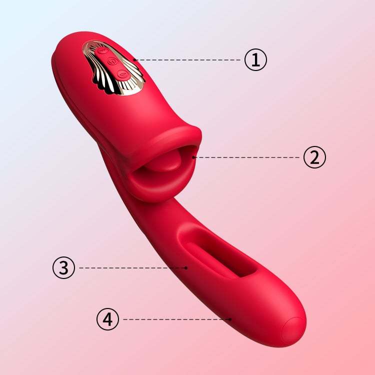 Enjoy S*X-Shaped Biting G Spot Soother with Vibration & Flapping-ENJOY