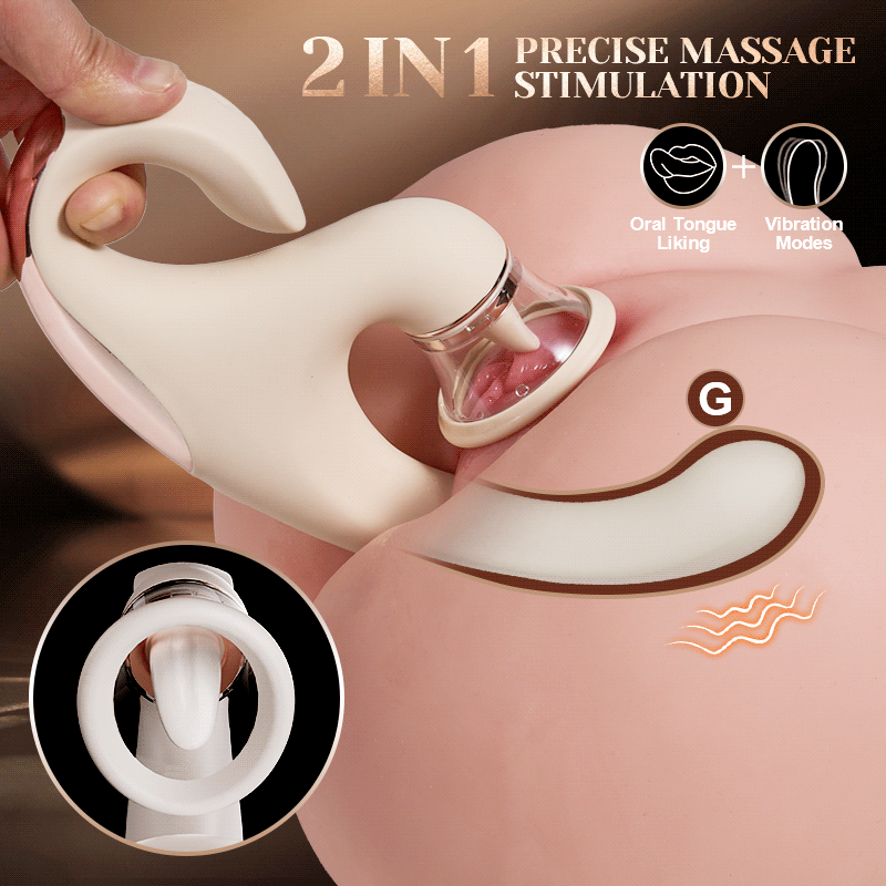 Sweetie Fox- Clitoral Arousal Tongue Licking Suction Vibration Triple Stimulation Vibrators-ENJOY