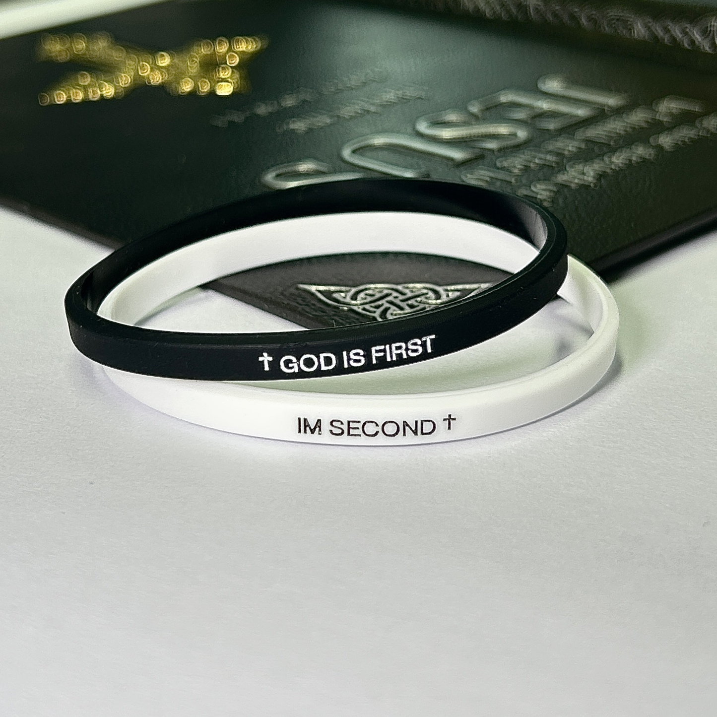 2-packs-GOD IS FIRST BRACELET  I AM SECOND Motivational Message man BRACELET Thin style Religious Easter Gifts Springtok