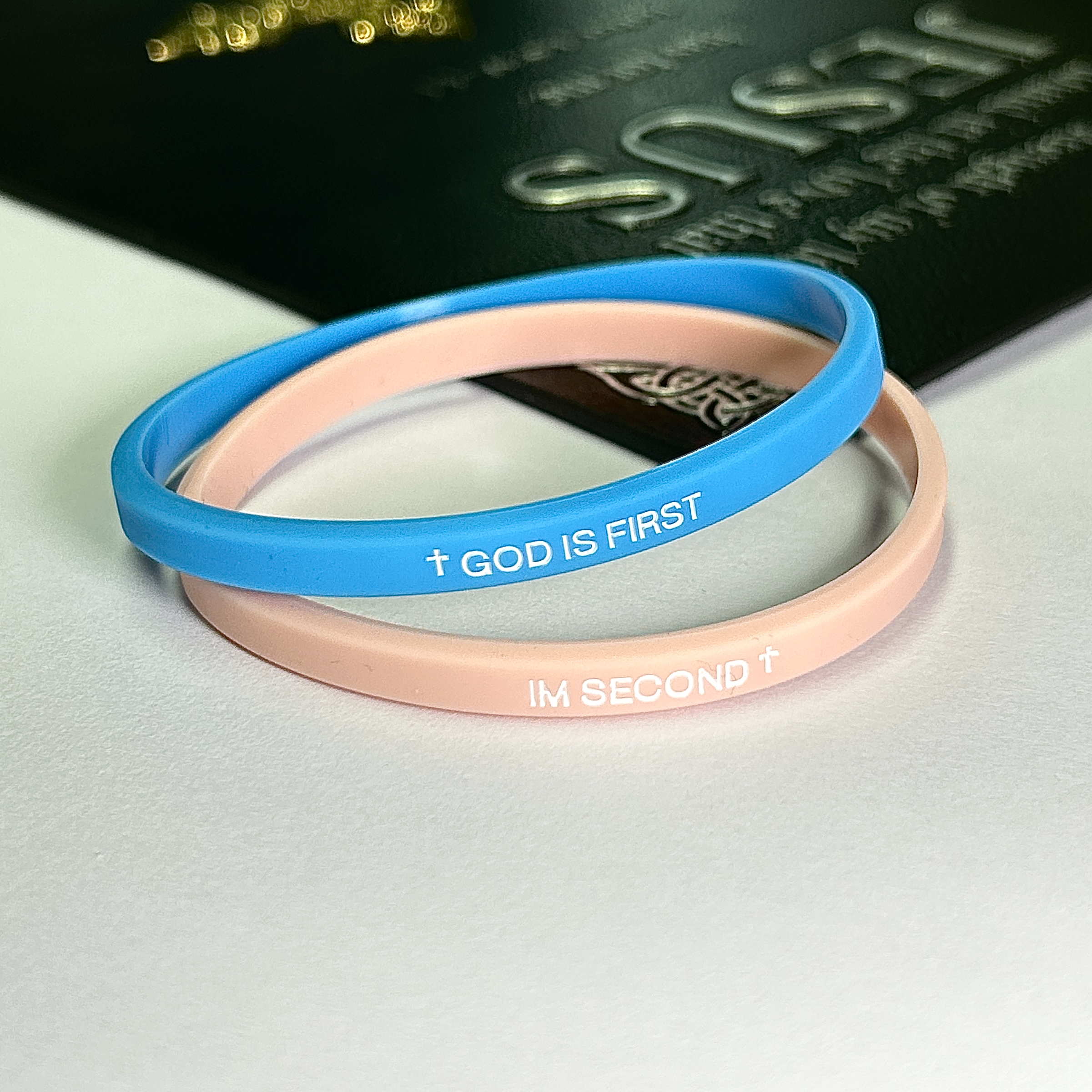 2-packs-GOD IS FIRST BRACELET  I AM SECOND Motivational Message man BRACELET Thin style Religious Easter Gifts Springtok