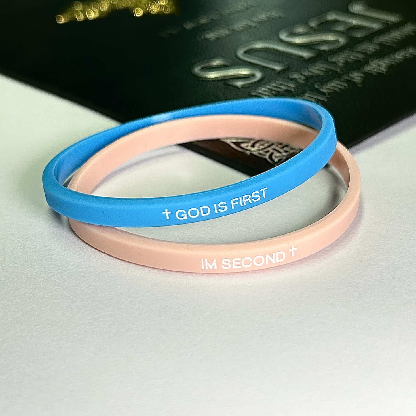 2-packs-GOD IS FIRST BRACELET  I AM SECOND Motivational Message man BRACELET Thin style Religious Easter Gifts Springtok