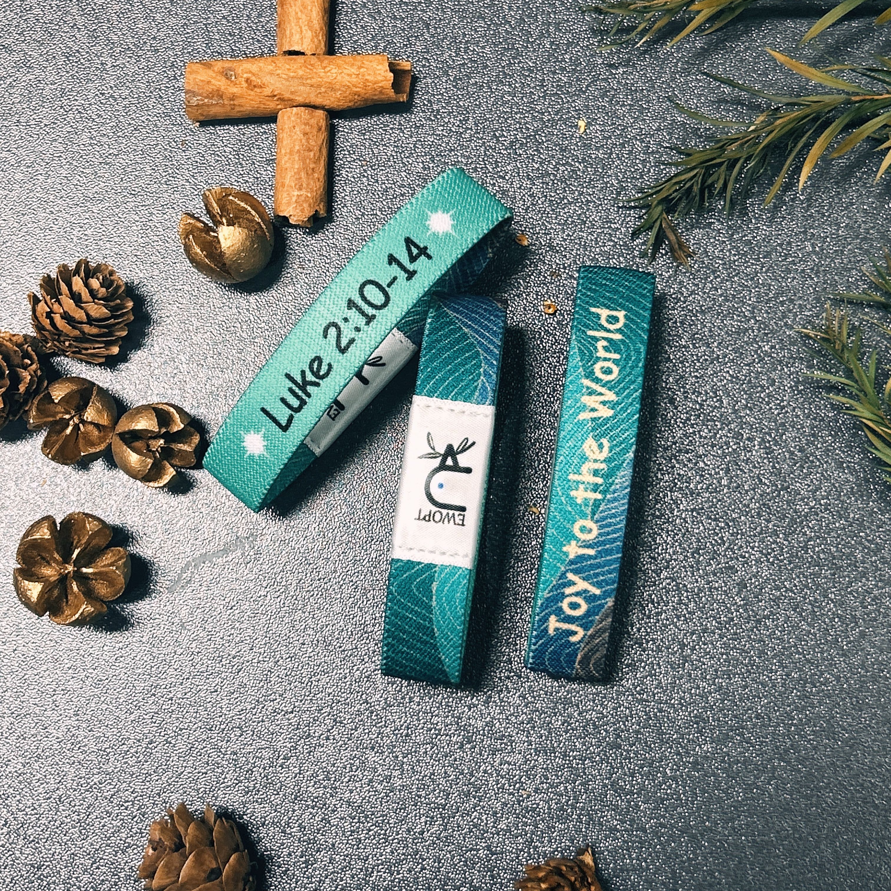 “Luke 2:10-14”Joy to the World-EWOPT Daily Bible Bracelet-ewoptbracelet