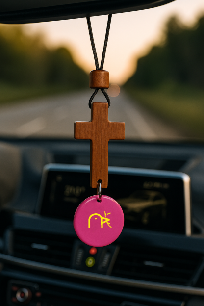 Faith-Based Car Accessory – Bible Verse NFC Cross for Christian Gift Giving