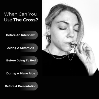 Cross Necklace Breathing Tool For Stress & Anxiety Relief Breathwork