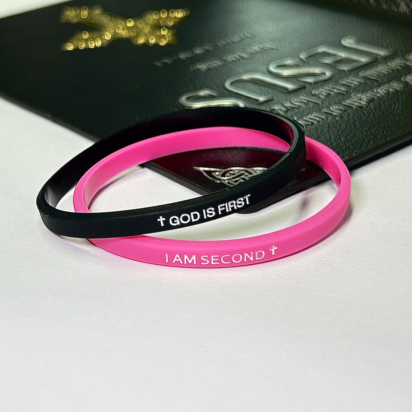 2-packs-GOD IS FIRST BRACELET  I AM SECOND Motivational Message man BRACELET Thin style Religious Easter Gifts Springtok