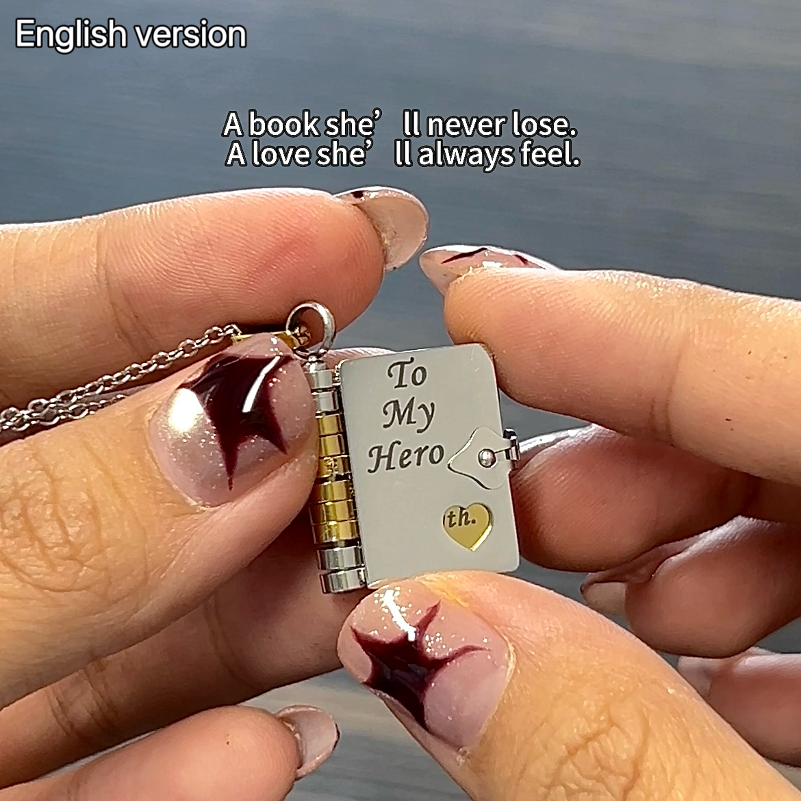 My Little Star Book Necklace for Daughter / Son, Birthday Day Gift Graduation Jewelry of Love