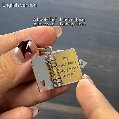 My Little Star Book Necklace for Daughter / Son, Birthday Day Gift Graduation Jewelry of Love