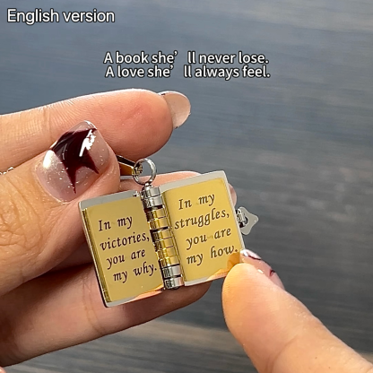 My Little Star Book Necklace for Daughter / Son, Birthday Day Gift Graduation Jewelry of Love