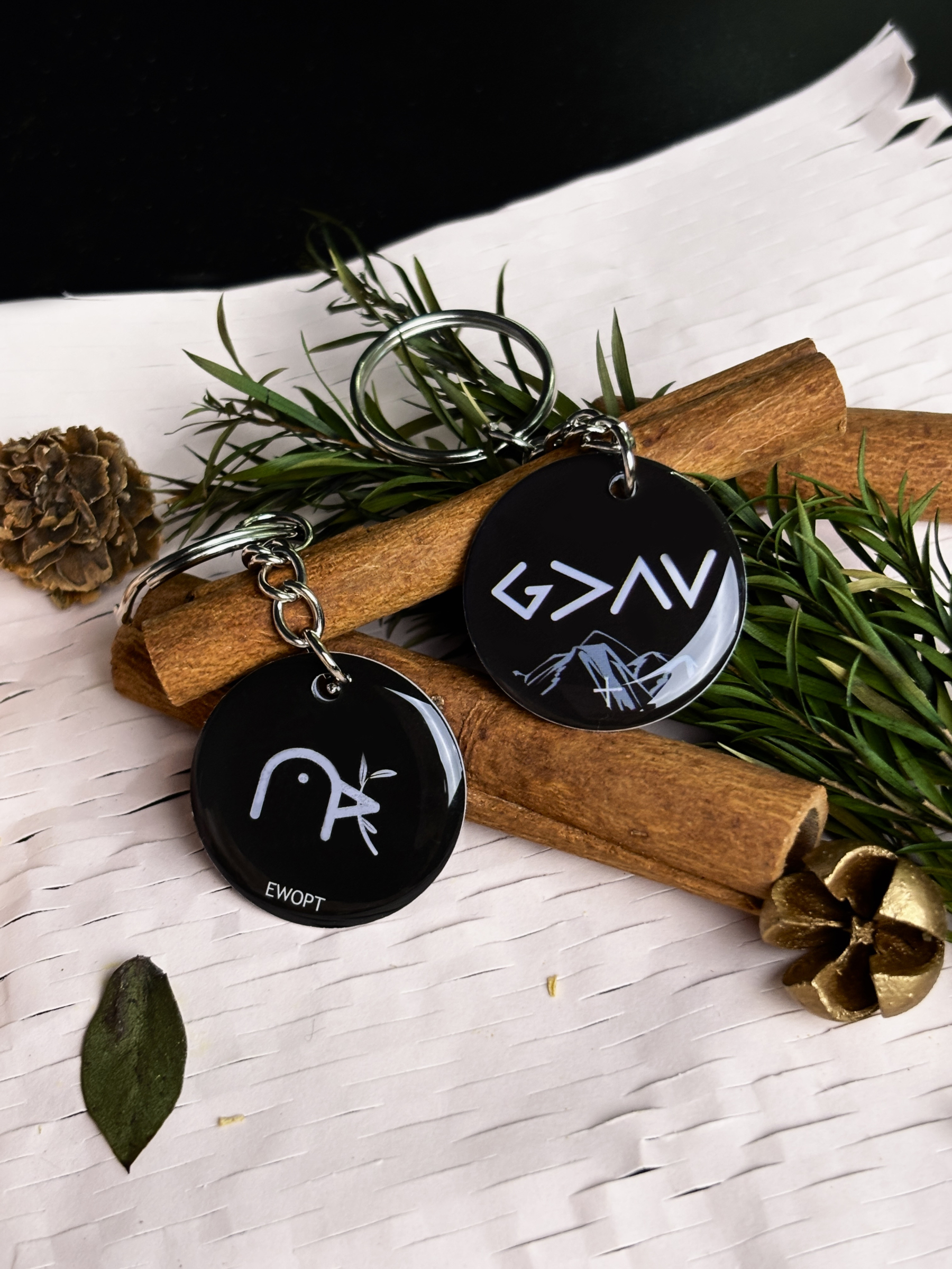 【EWOPT】Personalized NFC Keychain, Daily Bible Verse Keychain, Faith-Based Anxiety Relief Charm, Christian Gift for Men & Women, Inspirational Religious Keychain