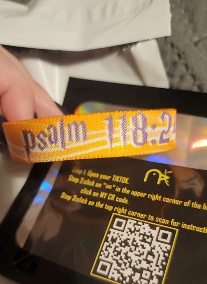 Psalm 118:24-EWOPT NFC Daily Bible Bracelet-ewoptbracelet