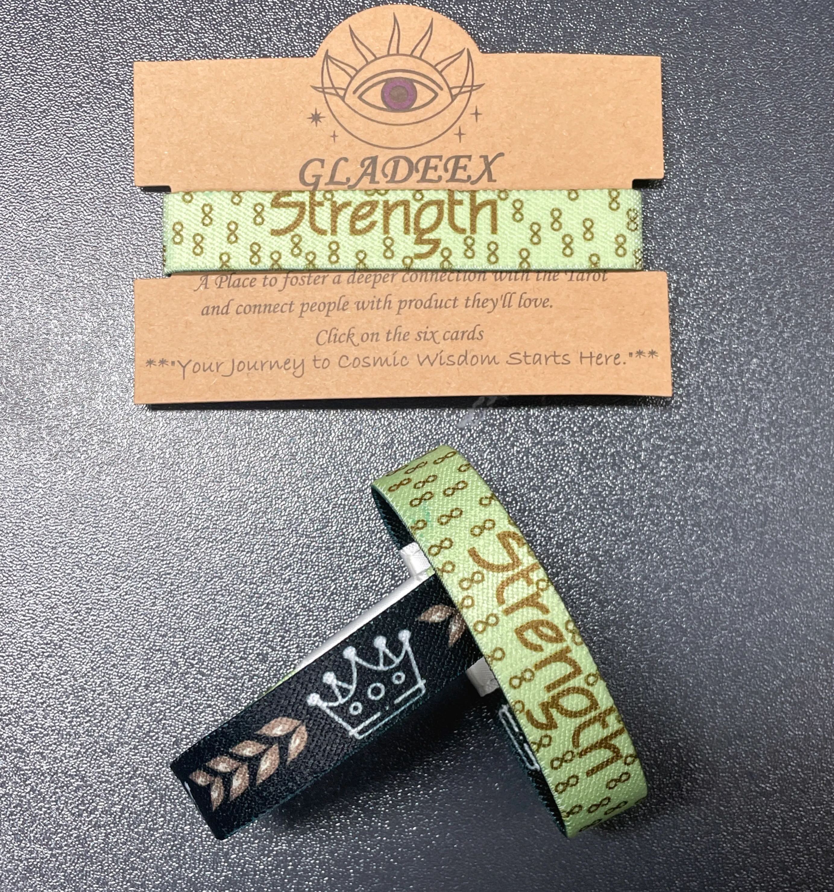 Strength NFC Tarot Bracelet – Empowering Wristband for Confidence & Wisdom