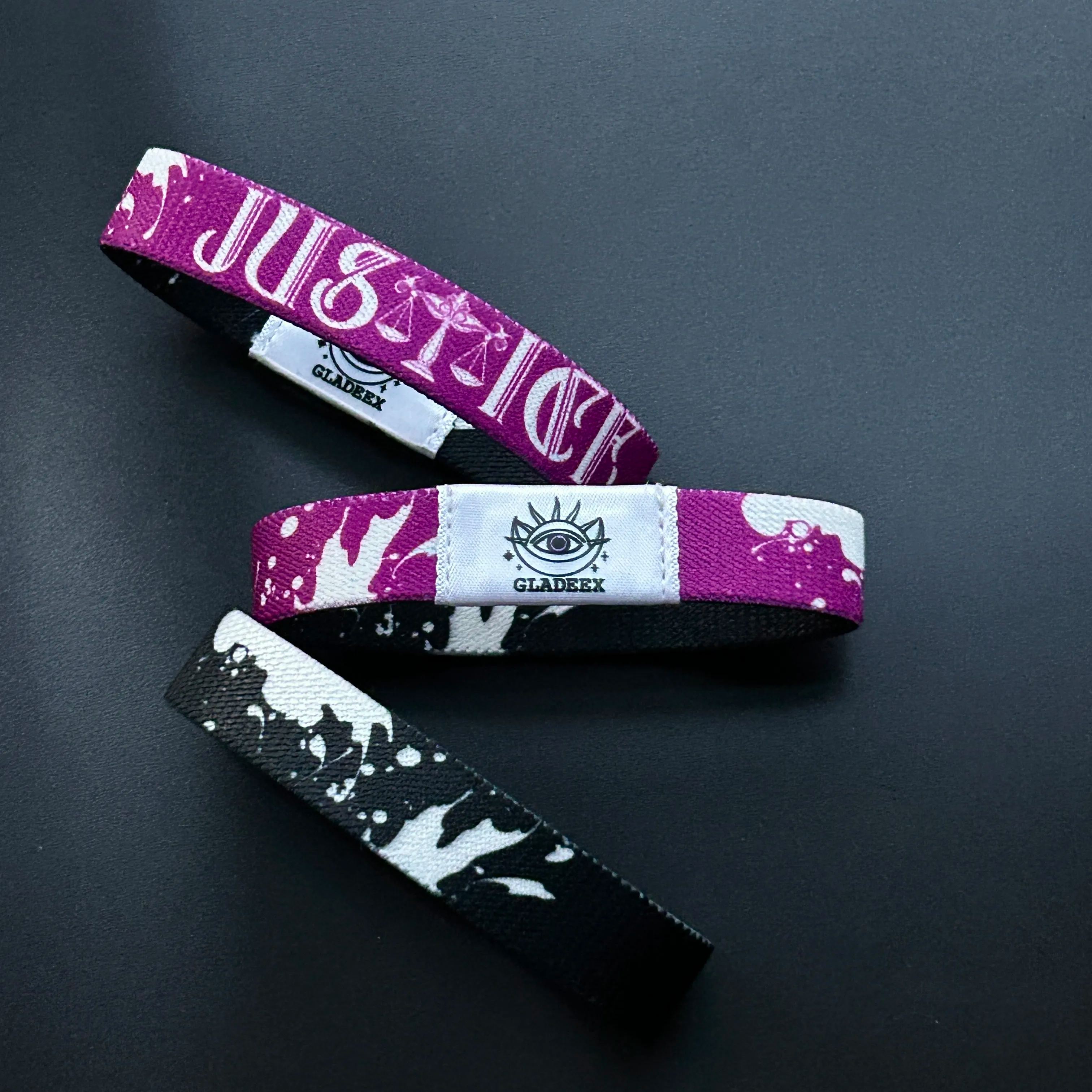 Justice NFC Tarot Bracelet – Symbolic Balance Wristband for Clarity & Strength