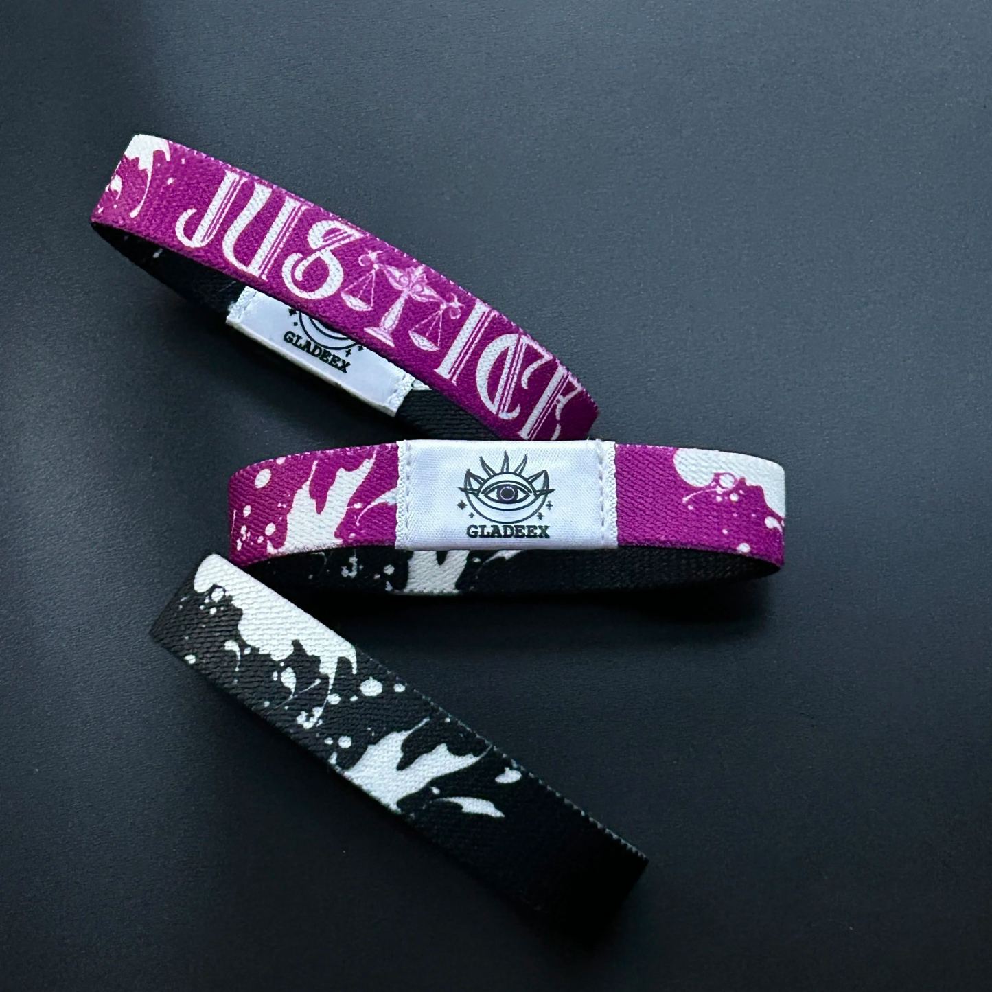 Justice NFC Tarot Bracelet – Symbolic Balance Wristband for Clarity & Strength