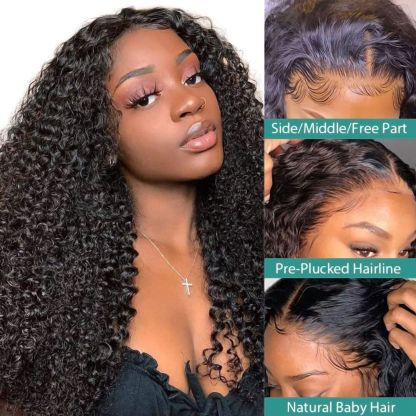 Stylish Women's Left - part Curly Lace Wig: Trendy Hairpiece for You