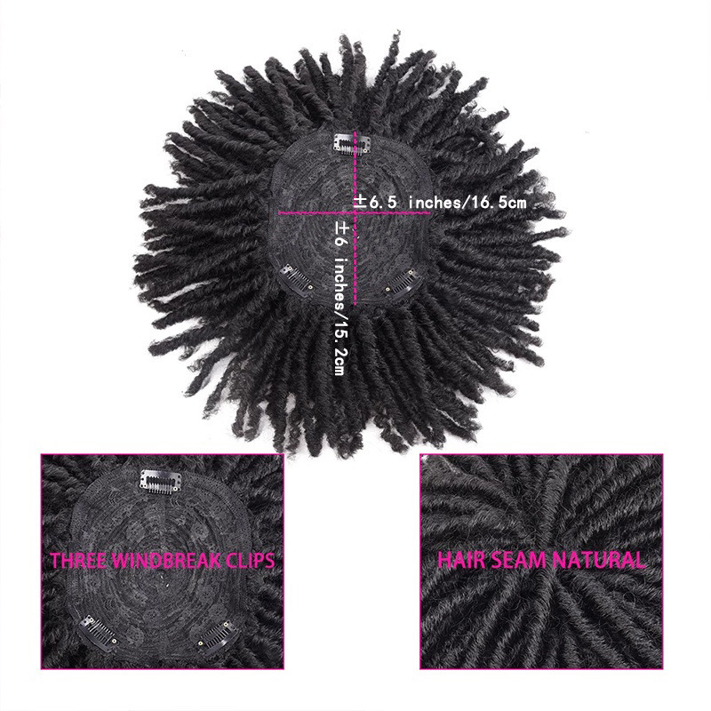 6 - inch African spiral mesh style dreadlock wigs