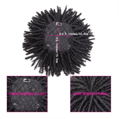6 - inch African spiral mesh style dreadlock wigs