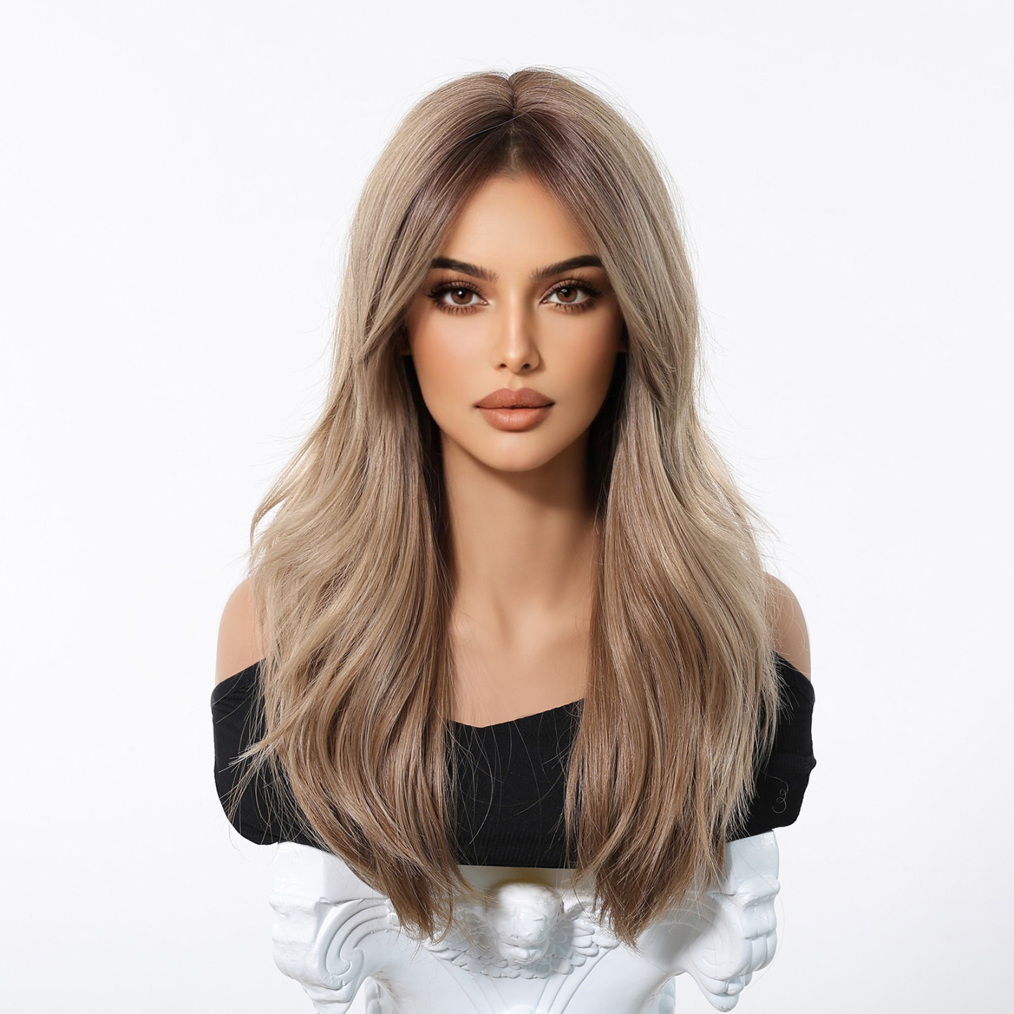 Ombre Textured Layered Medium Hair with Side Bangs