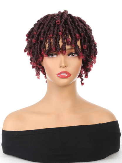 6 - inch African spiral mesh style dreadlock wigs