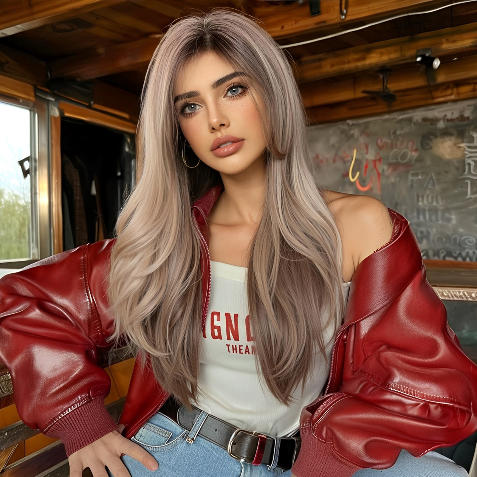 Ombre Textured Layered Medium Hair with Side Bangs
