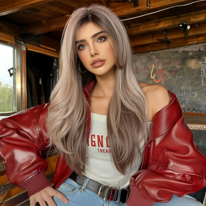 Ombre Textured Layered Medium Hair with Side Bangs