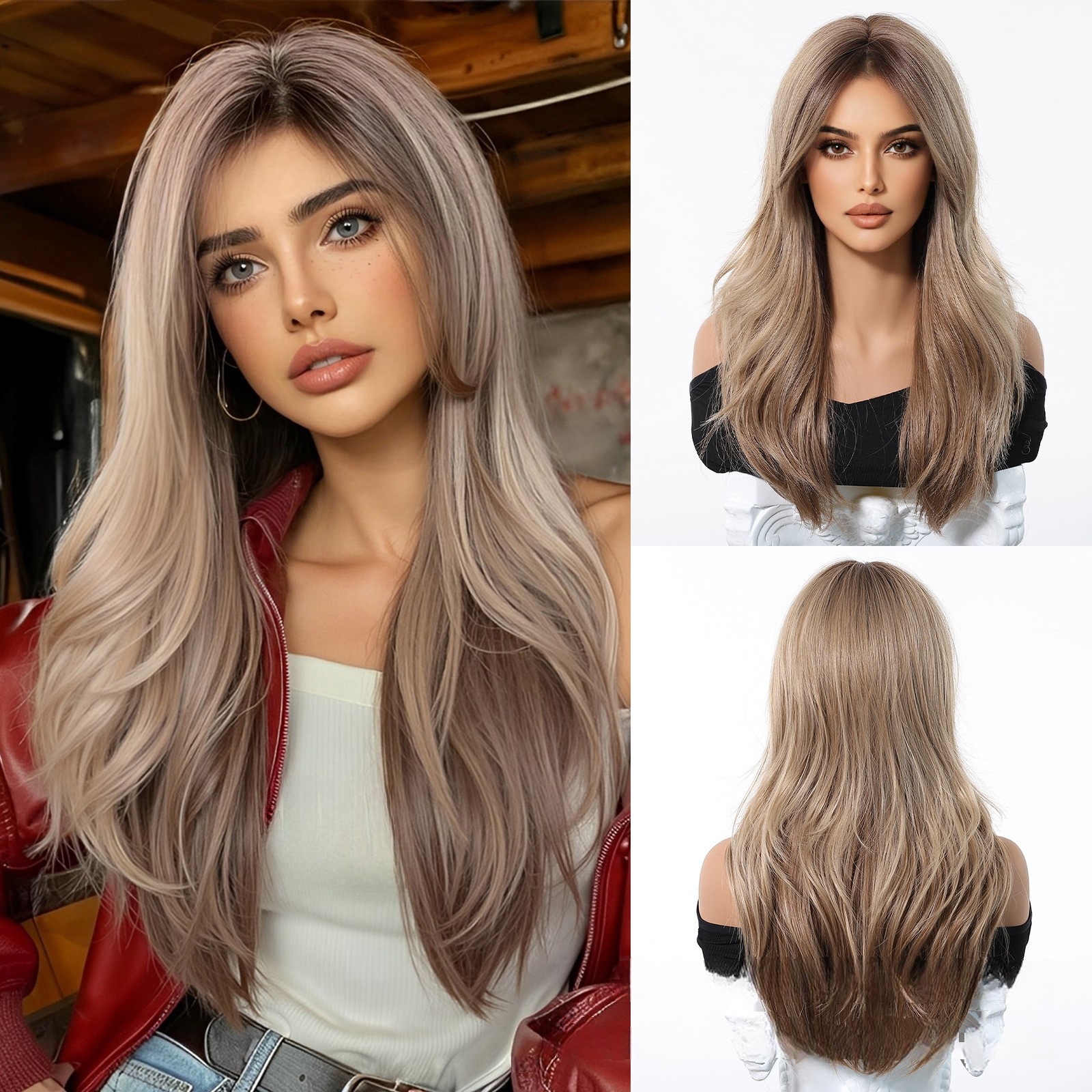 Ombre Textured Layered Medium Hair with Side Bangs
