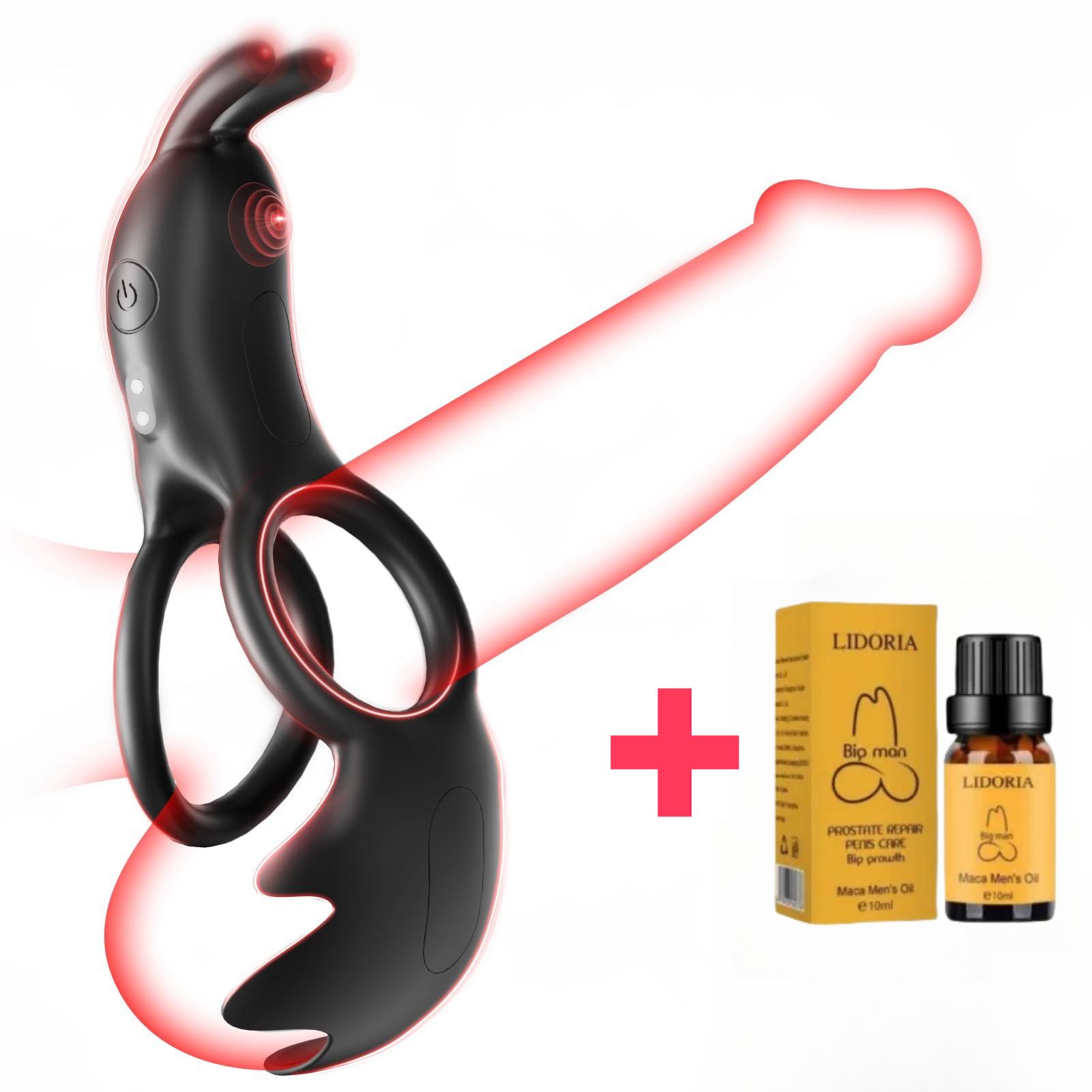 😍2025 Vibrating Cock Ring Sex Toys - Penis Ring Vibrator💖