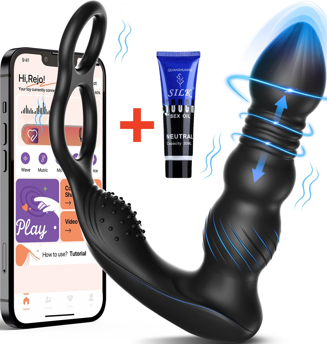 🎁Thrust Anal Vibrator😍- 💖Prostate Massager✨