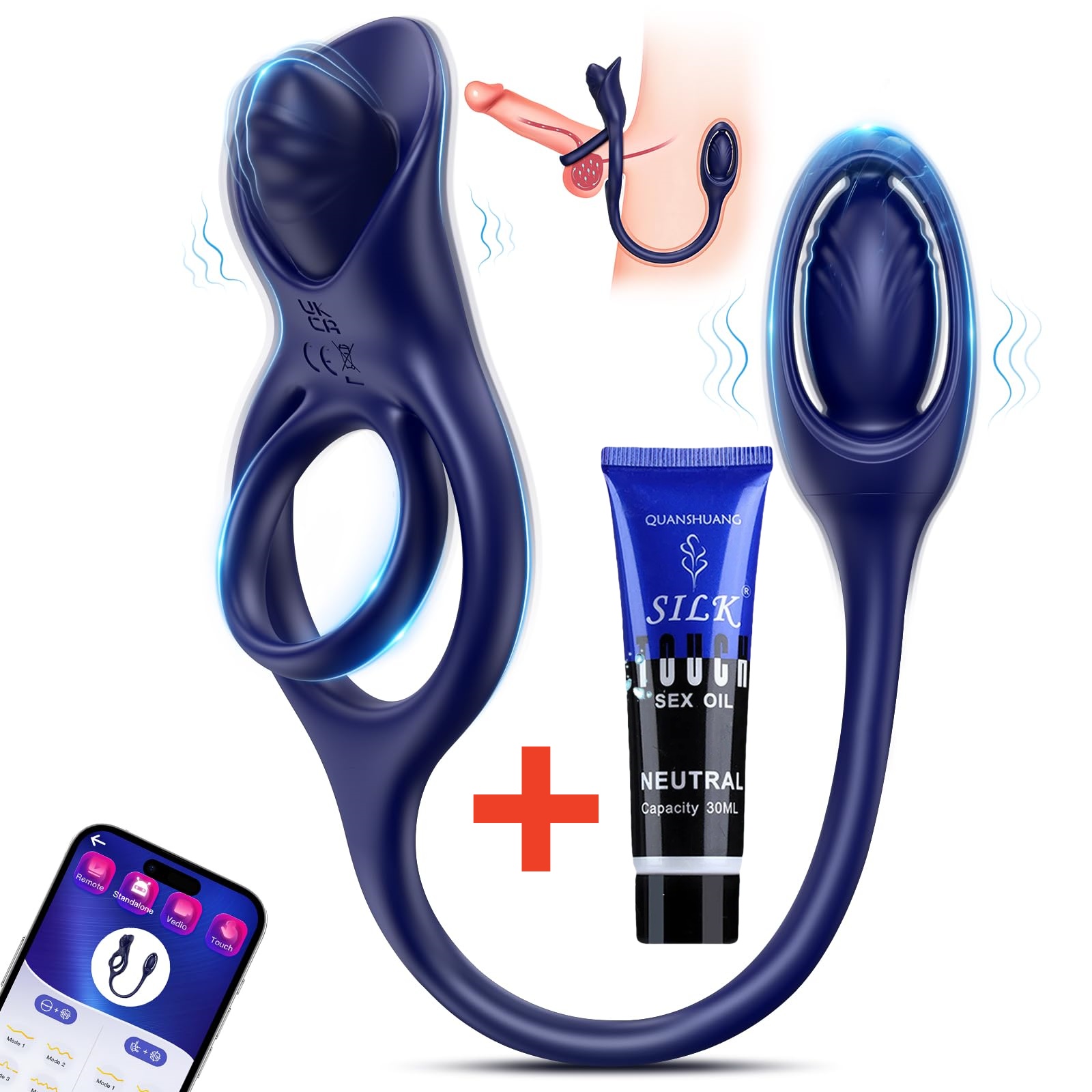 🏆2025 Epic Champion Toys💥 - 😍Male Prostate Massager - Vibrating Cock Ring✨