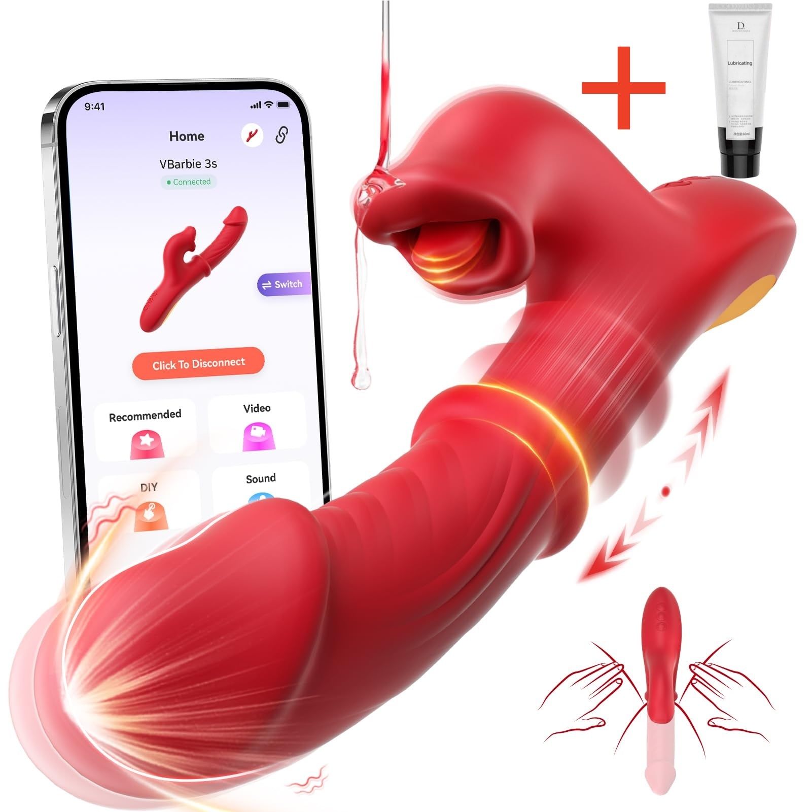 😍Thrust Vibrator Dildo Sex Toy - Female G-spot Vibrator