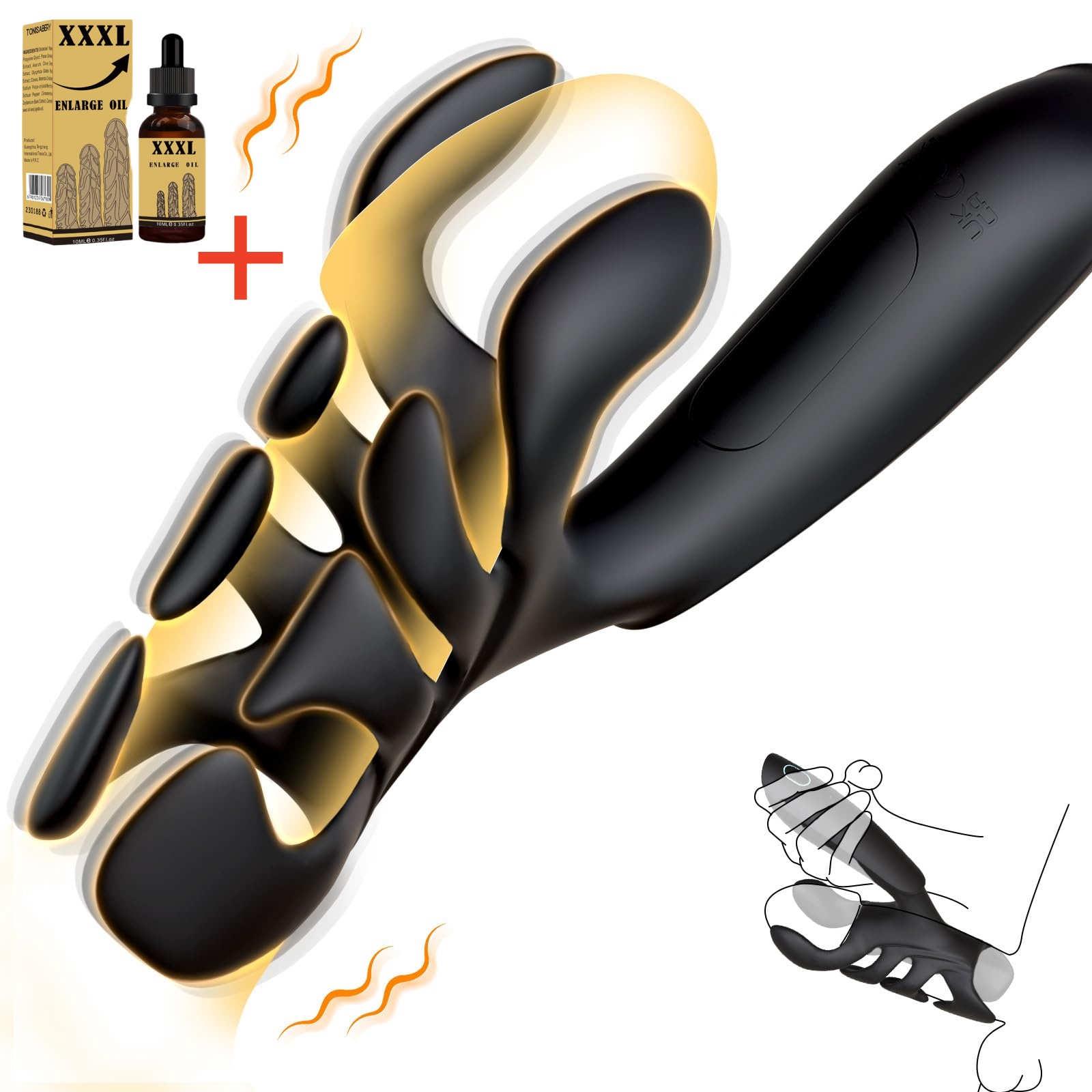 😍Soft Stroke - Male Sex Toys Penis Training Vibrator
