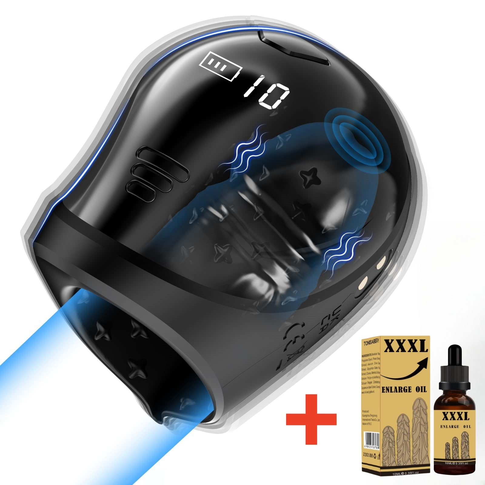 🏆Champion Penis Enhancer 💪- 💖360° Wrapped Glans Penis Training Masturbator✨