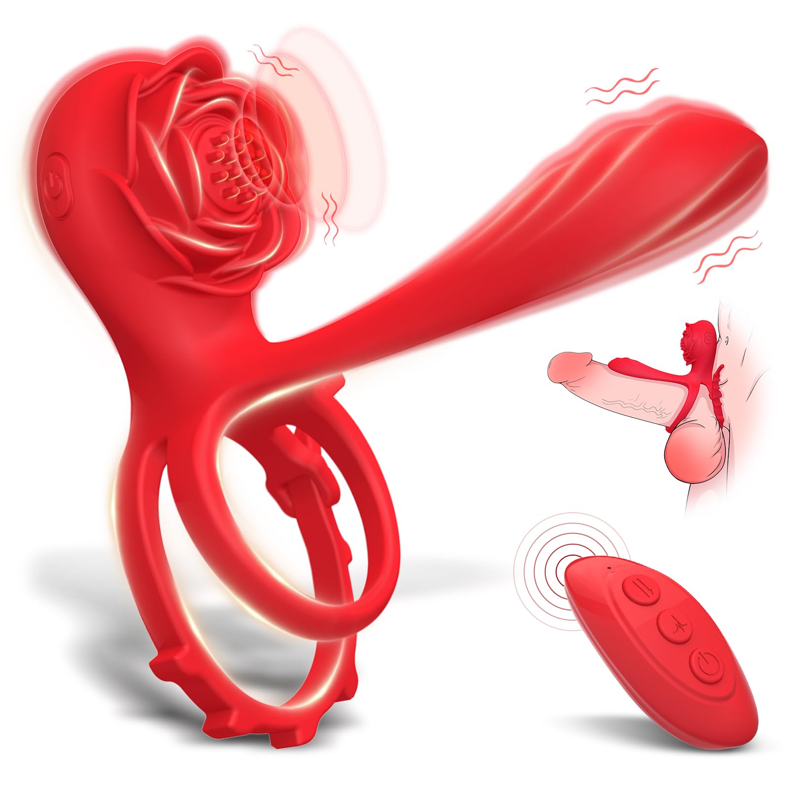 😍Couple Penis Vibrator Cock Ring💥-💖Sex Sexual Pleasure Erection Toys✨