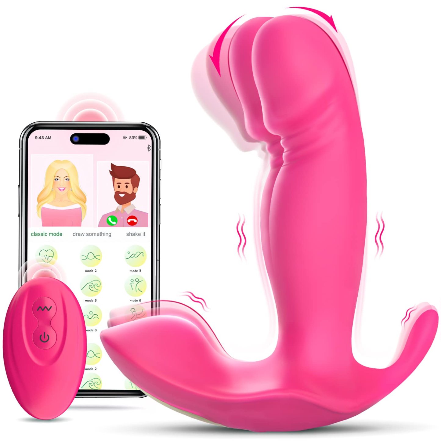 😍Wearable G-spot Dildo Vibrator - Adult Sex Toys✨
