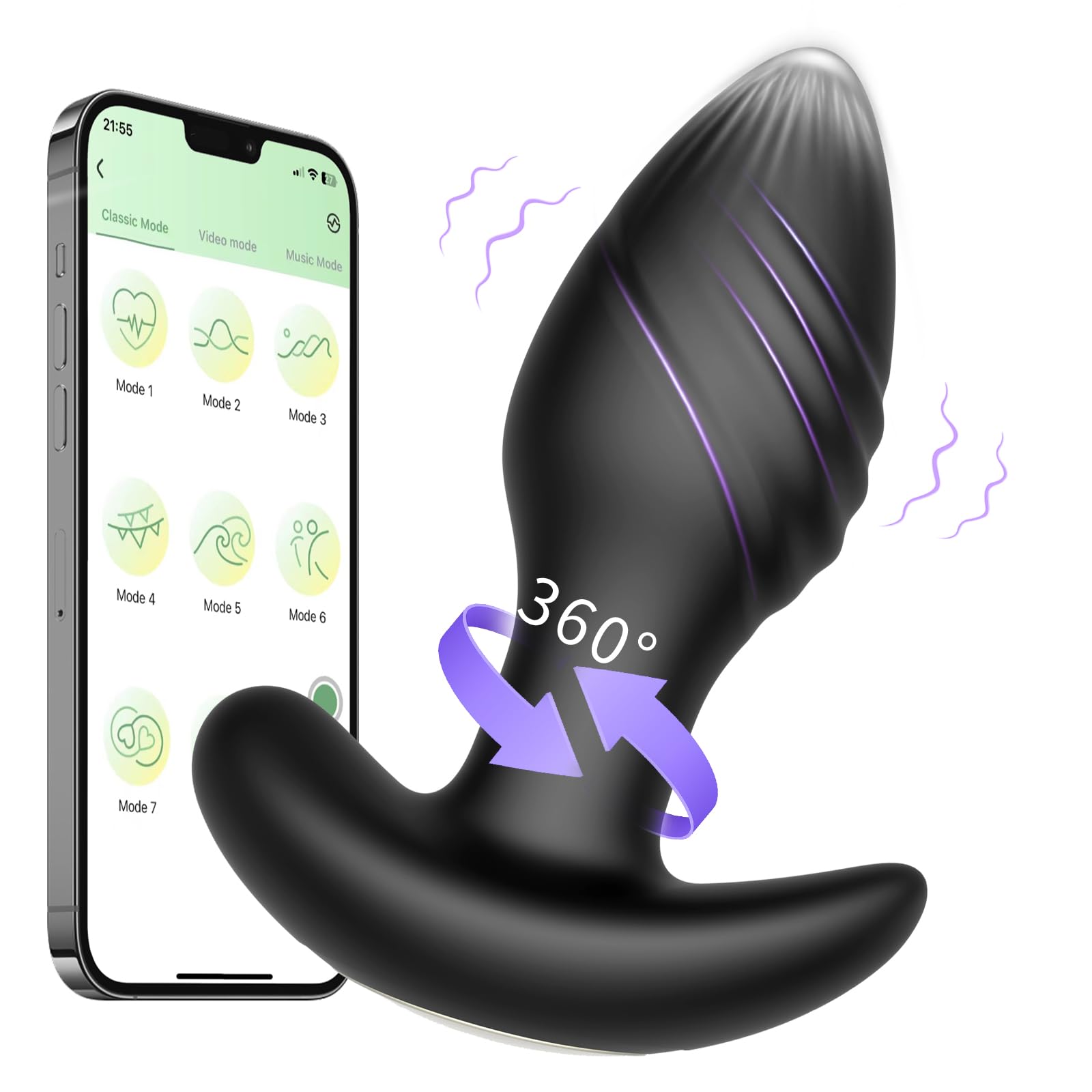 😍Anal Adult Sex Toys - Vibrating Butt Plug✨