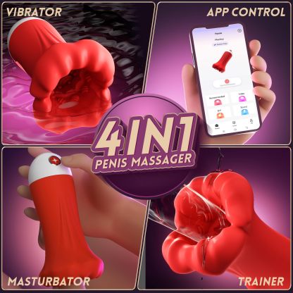 🔥Most Popular in 2024 - 💥4-in-1 Deep Blowjob Penis Vibrator