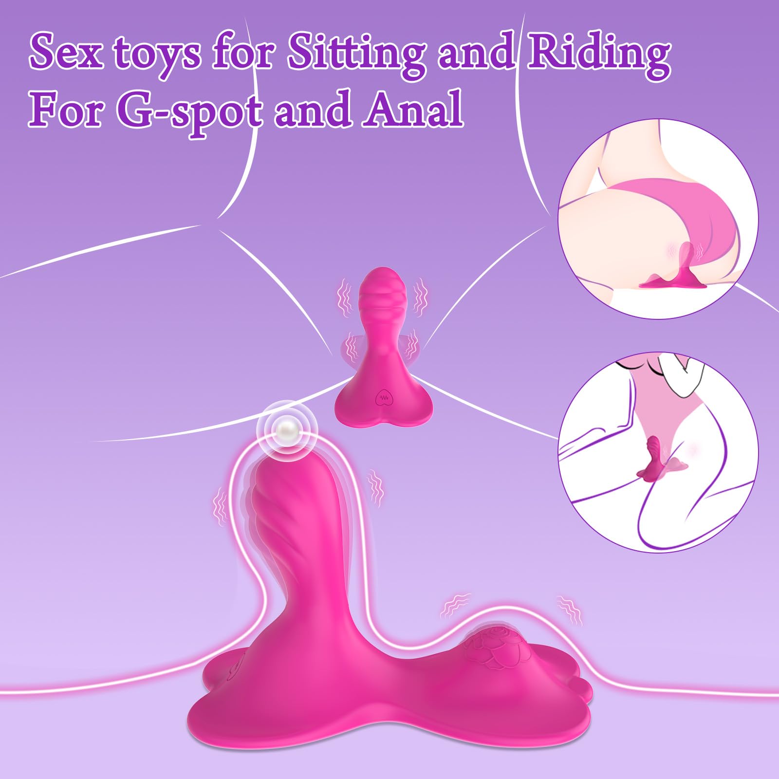 😍New adult sex toys - Mount clitoral anal G-spot vibrator✨