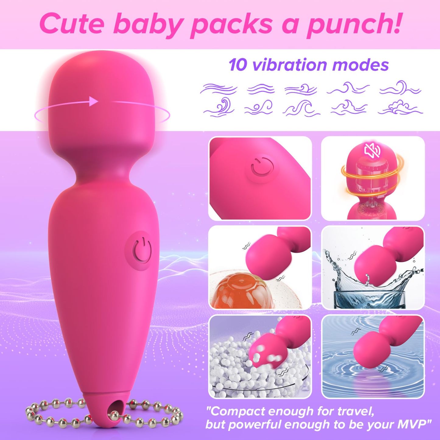 😍Sex Toy Mini Vibrator - Clitoral Vibrator Stimulator 10 Modes💖