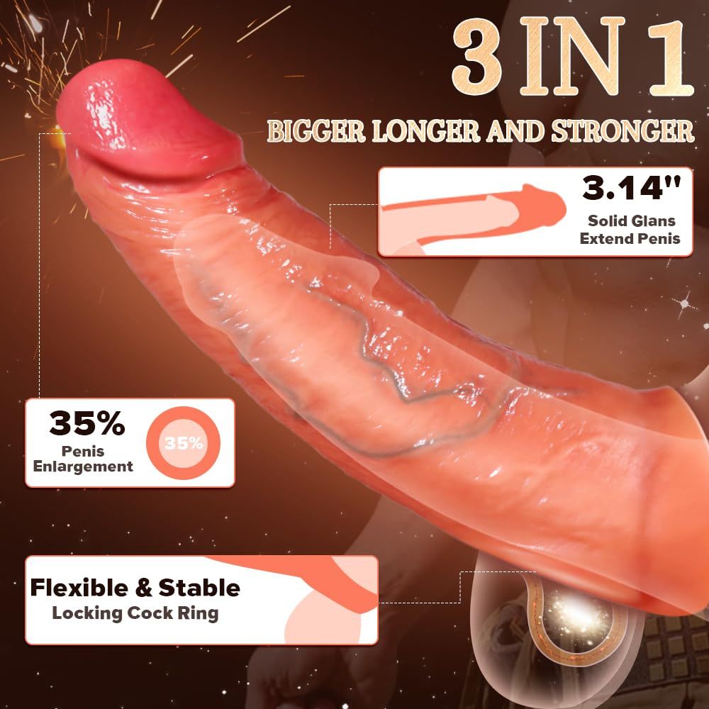 😍2025 Wearable Penis Sleeve Vibrator - Penis Enlarger💖