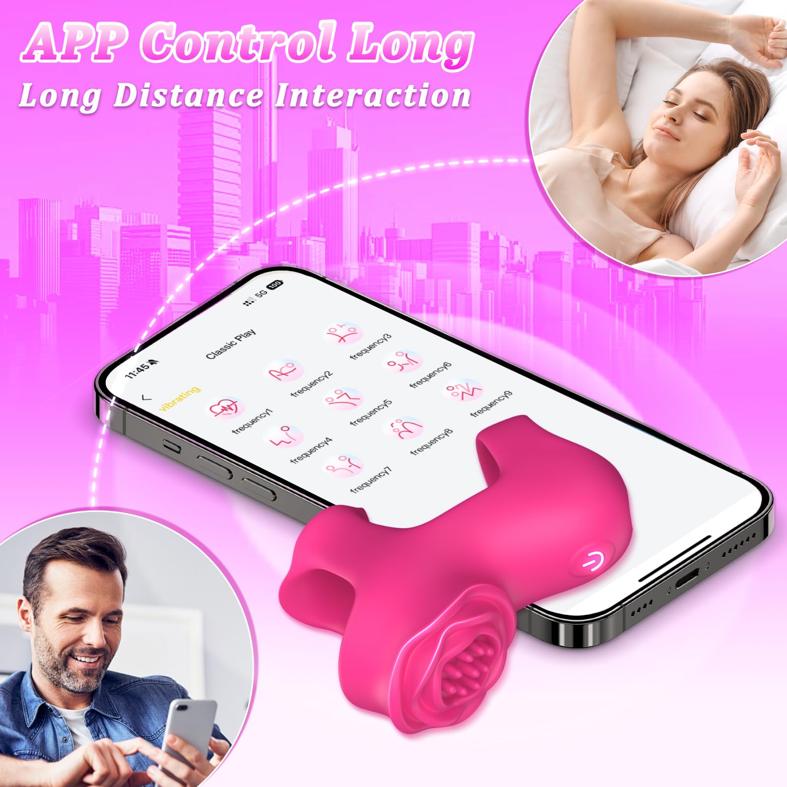 😍Finger Vibrator Female Sex Toys - Mini Vibrator Rose Toy💖