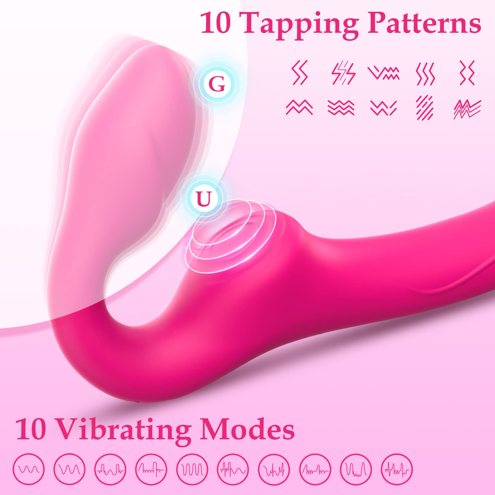 😍G-spot Dildo Vibrator - Non-slip Silicone Realistic Double Head Vibrating Butt Plug💖