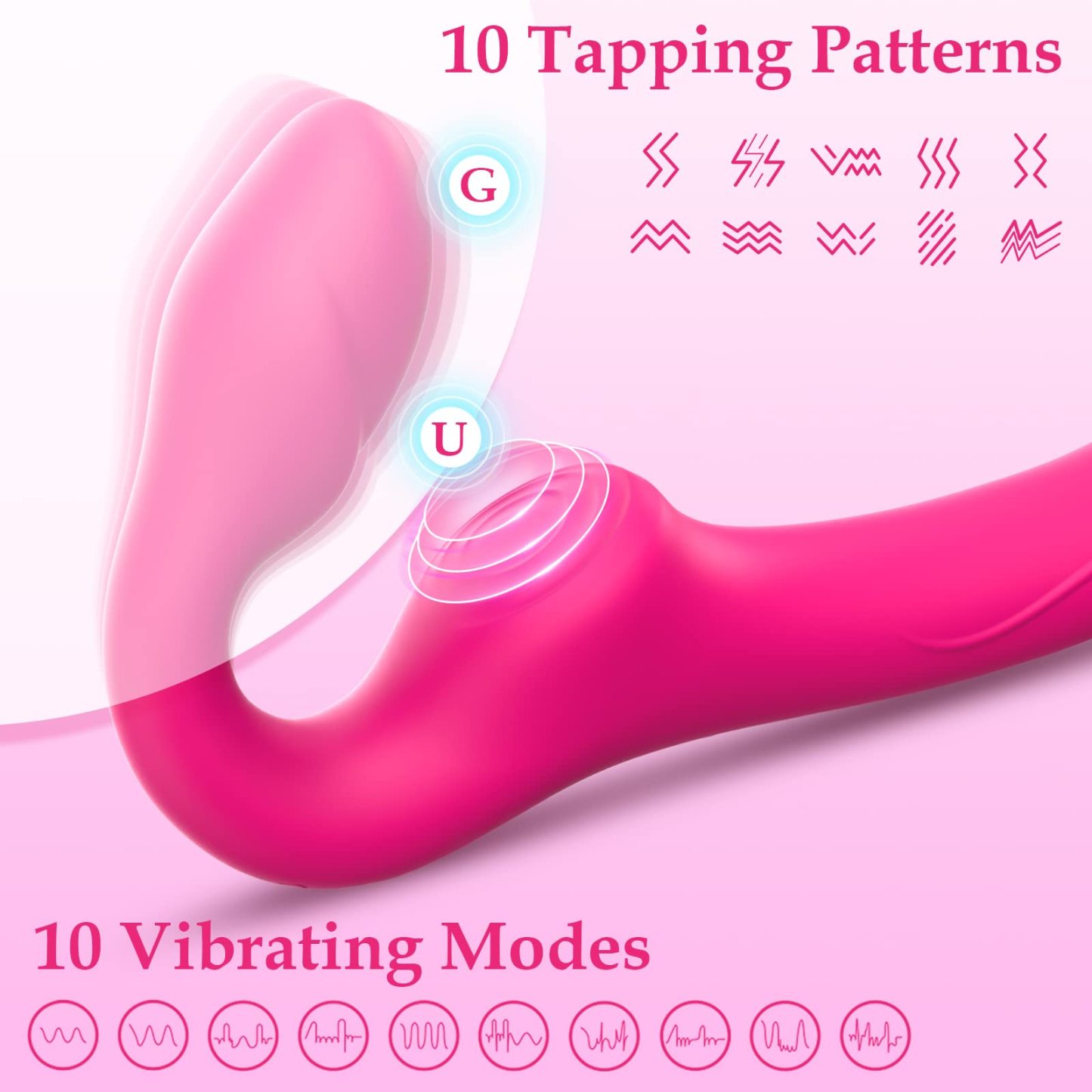 😍G-spot Dildo Vibrator - Non-slip Silicone Realistic Double Head Vibrating Butt Plug💖