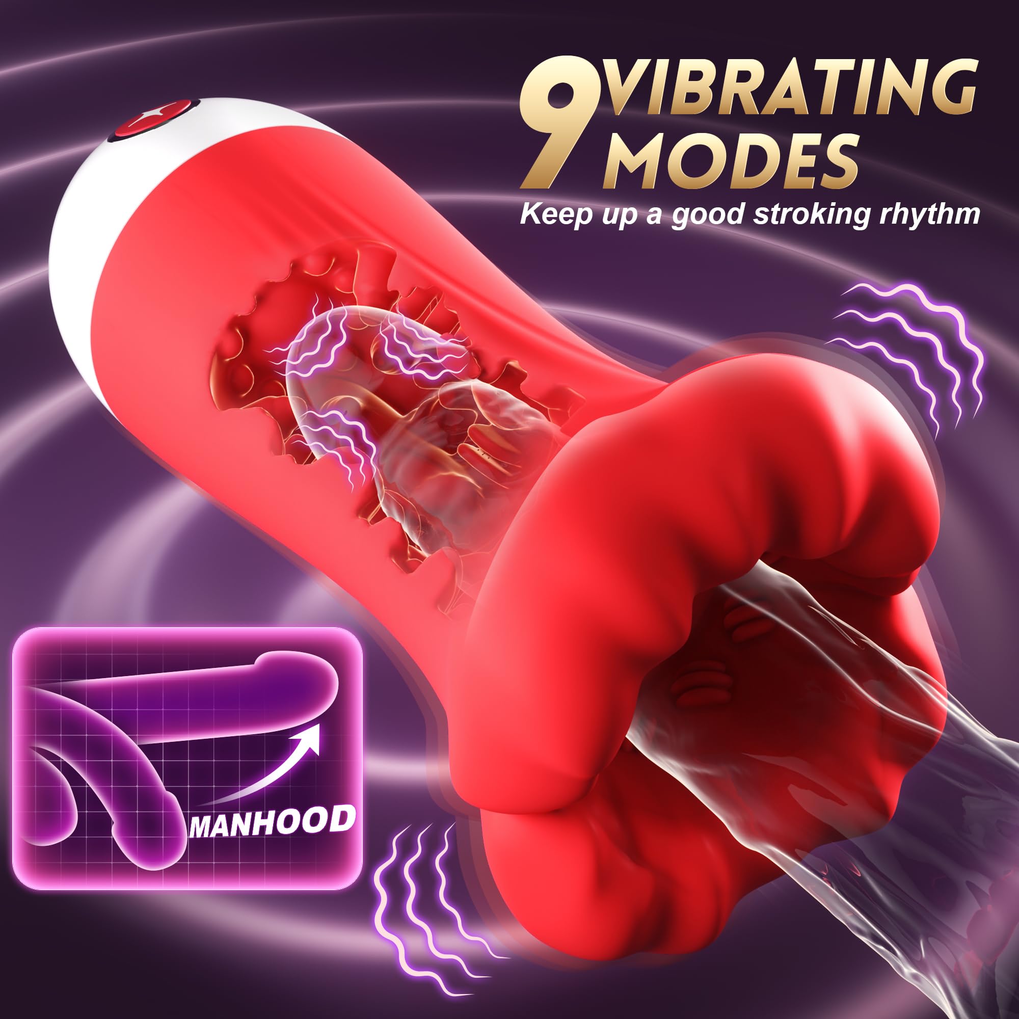 🔥Most Popular in 2024 - 💥4-in-1 Deep Blowjob Penis Vibrator